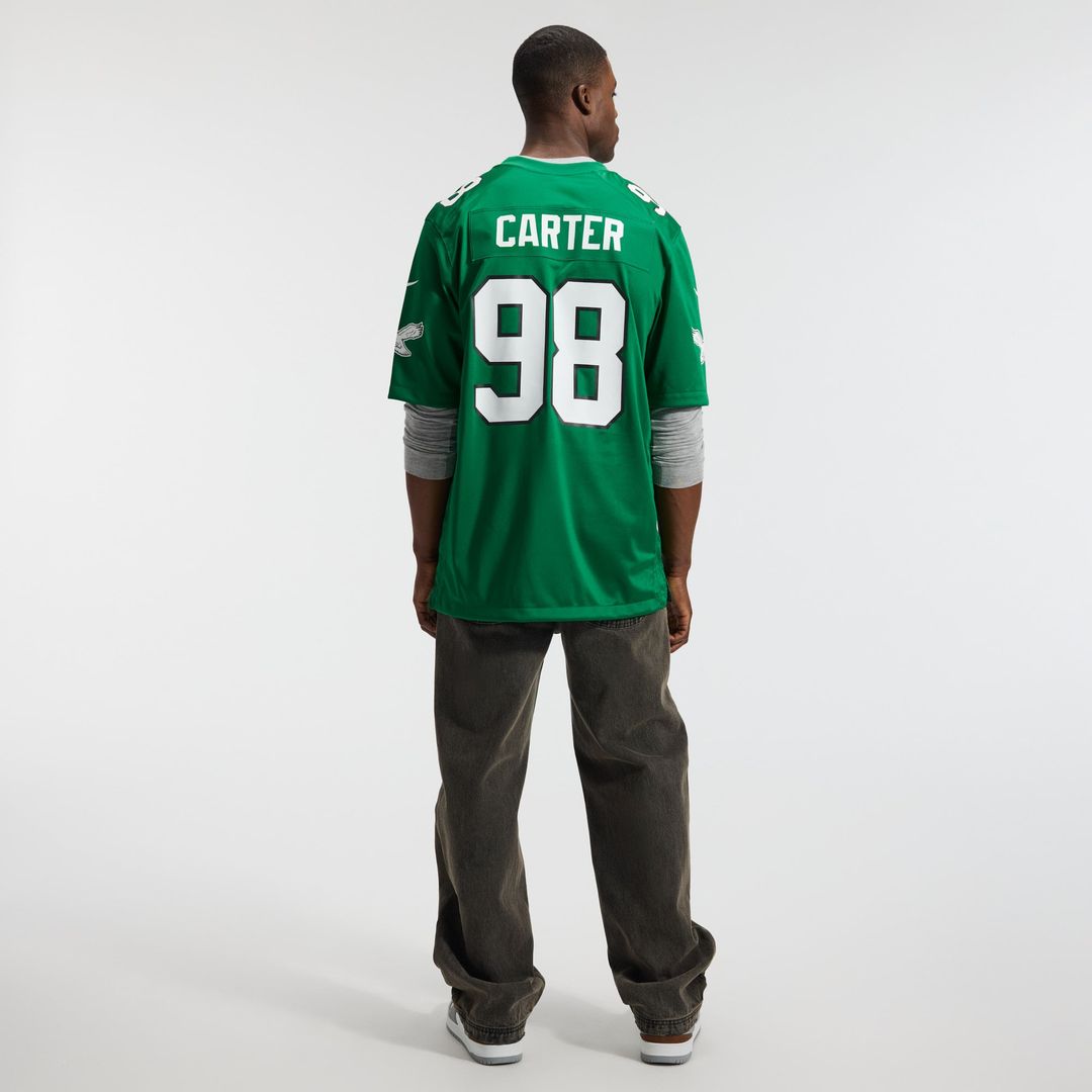 Jalen Carter Philadelphia Eagles Nike Midnight Green Team Game Jersey