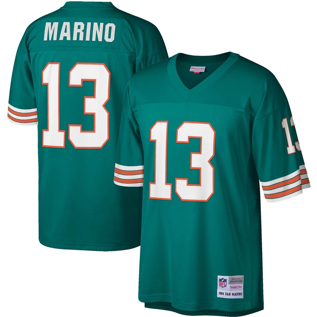 Dan Marino Miami Dolphins Mitchell & Ness Aqua Legacy Replica Jersey