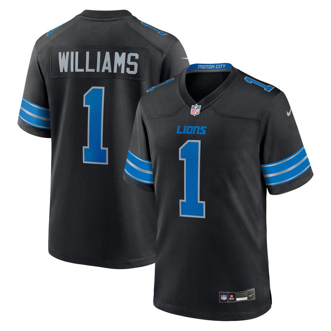Jameson Williams Detroit Lions Nike Blue Game Player Jersey