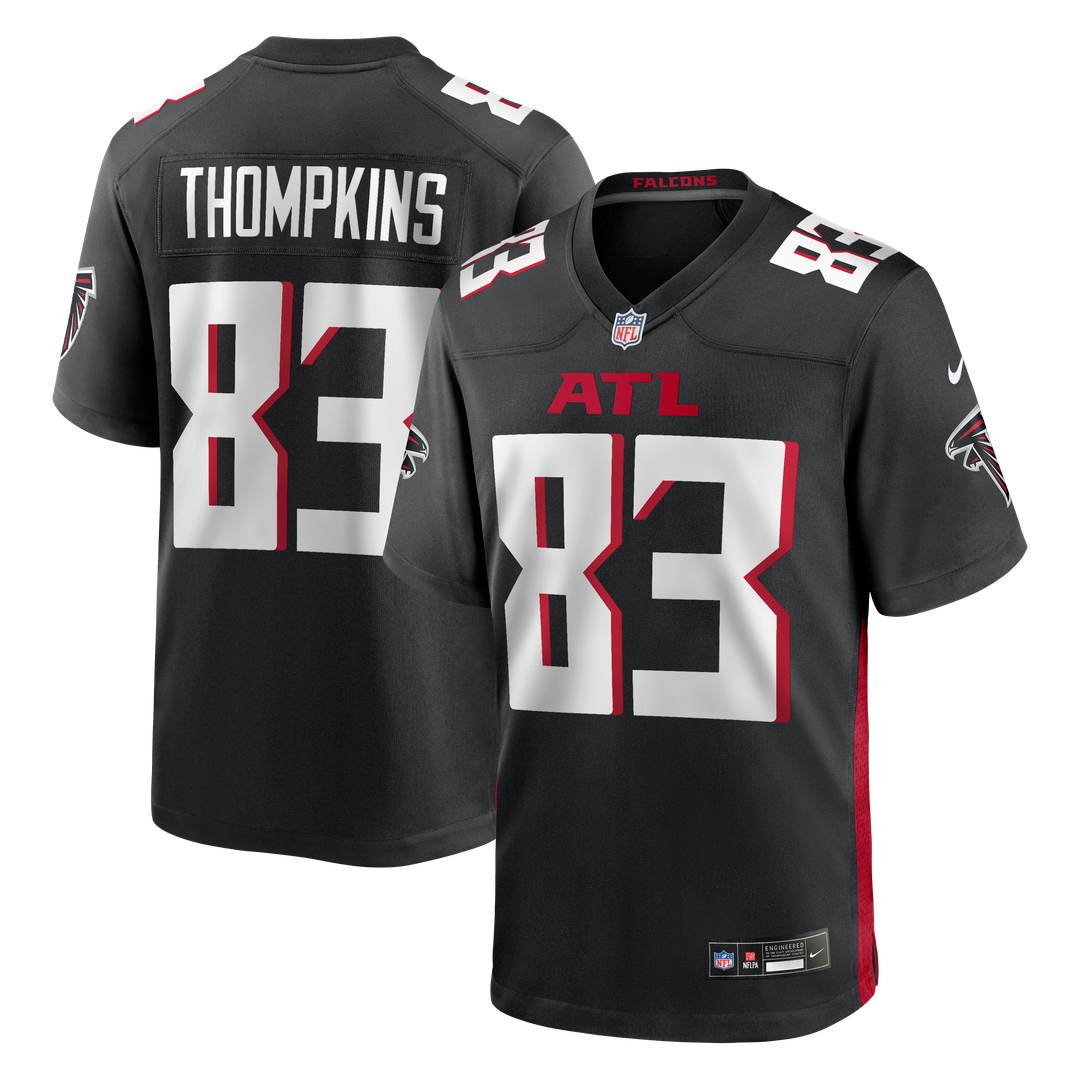 Deven Thompkins Atlanta Falcons Nike Black Team Game Jersey