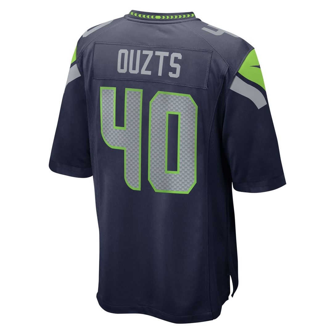 Robbie Ouzts Seattle Seahawks Nike College Navy Team Game Jersey