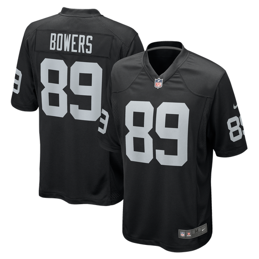 Brock Bowers Las Vegas Raiders Nike Black Player Game Jersey