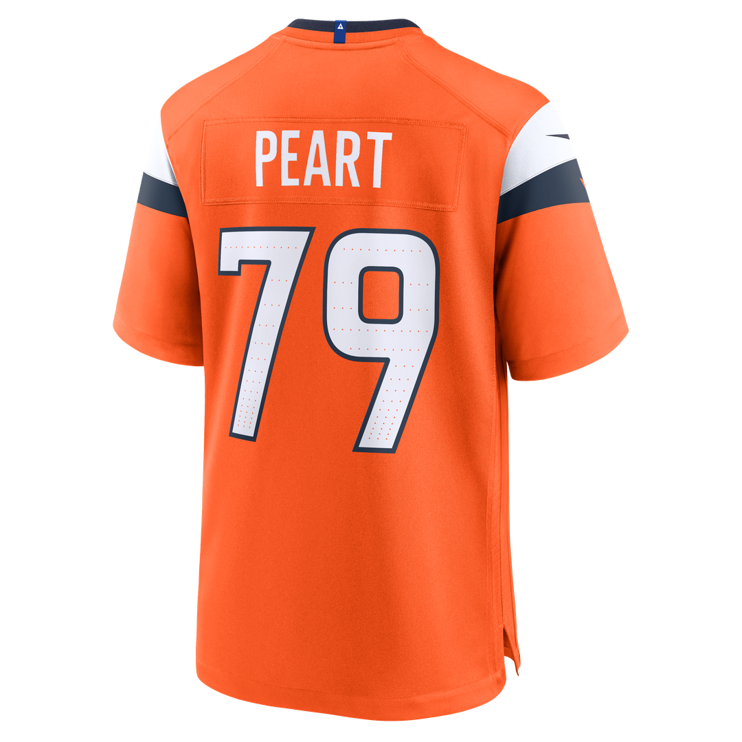 Matt Peart Denver Broncos Nike Orange Team Game Jersey