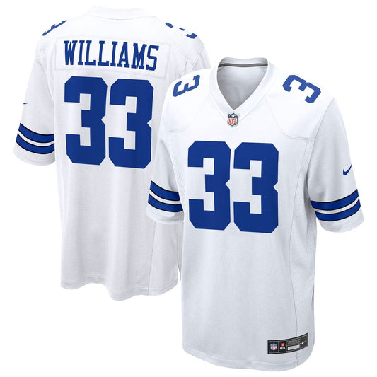 Javonte Williams Dallas Cowboys Nike White Game Jersey