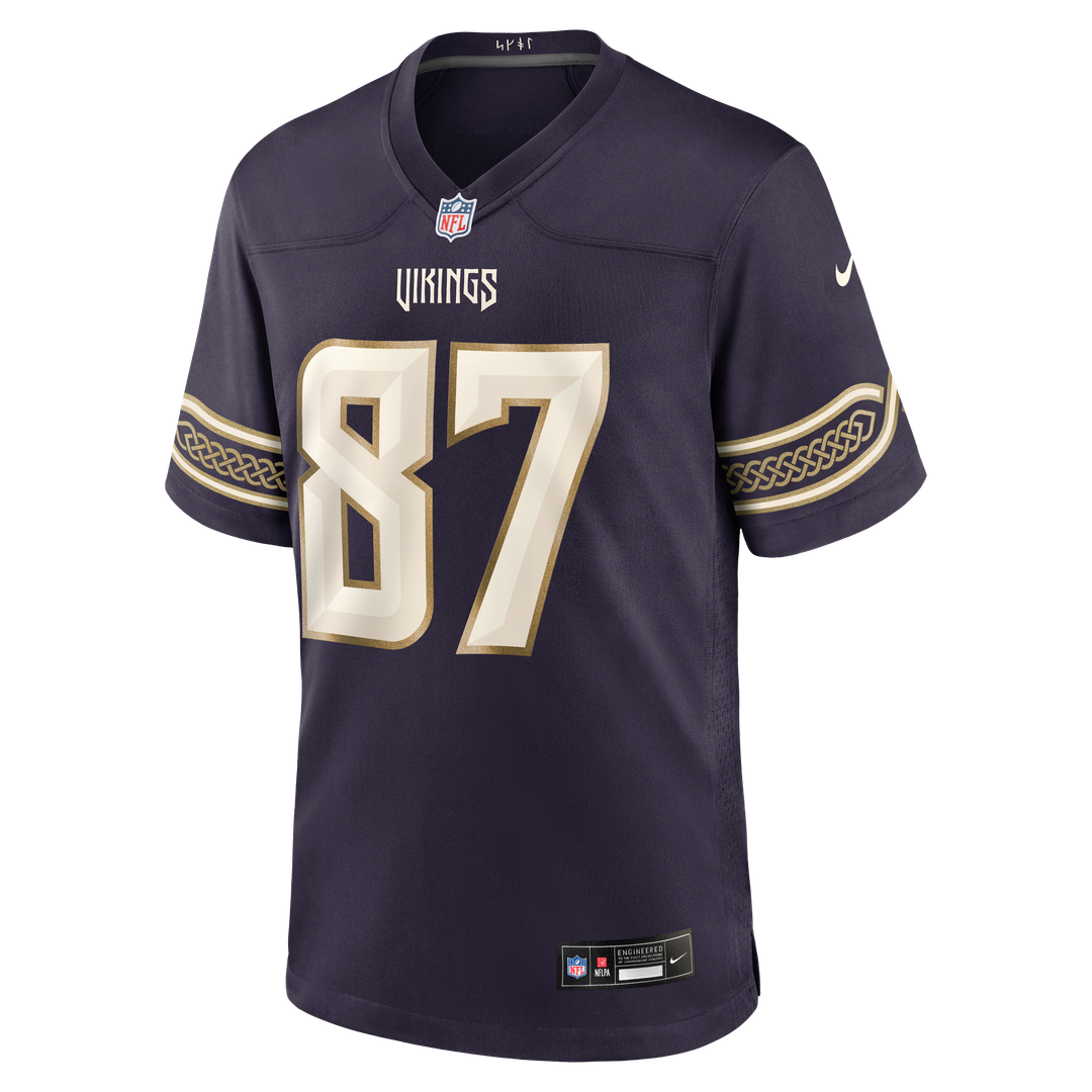 T.J. Hockenson Minnesota Vikings Nike Purple 2026 Rivalries Collection Game Jersey