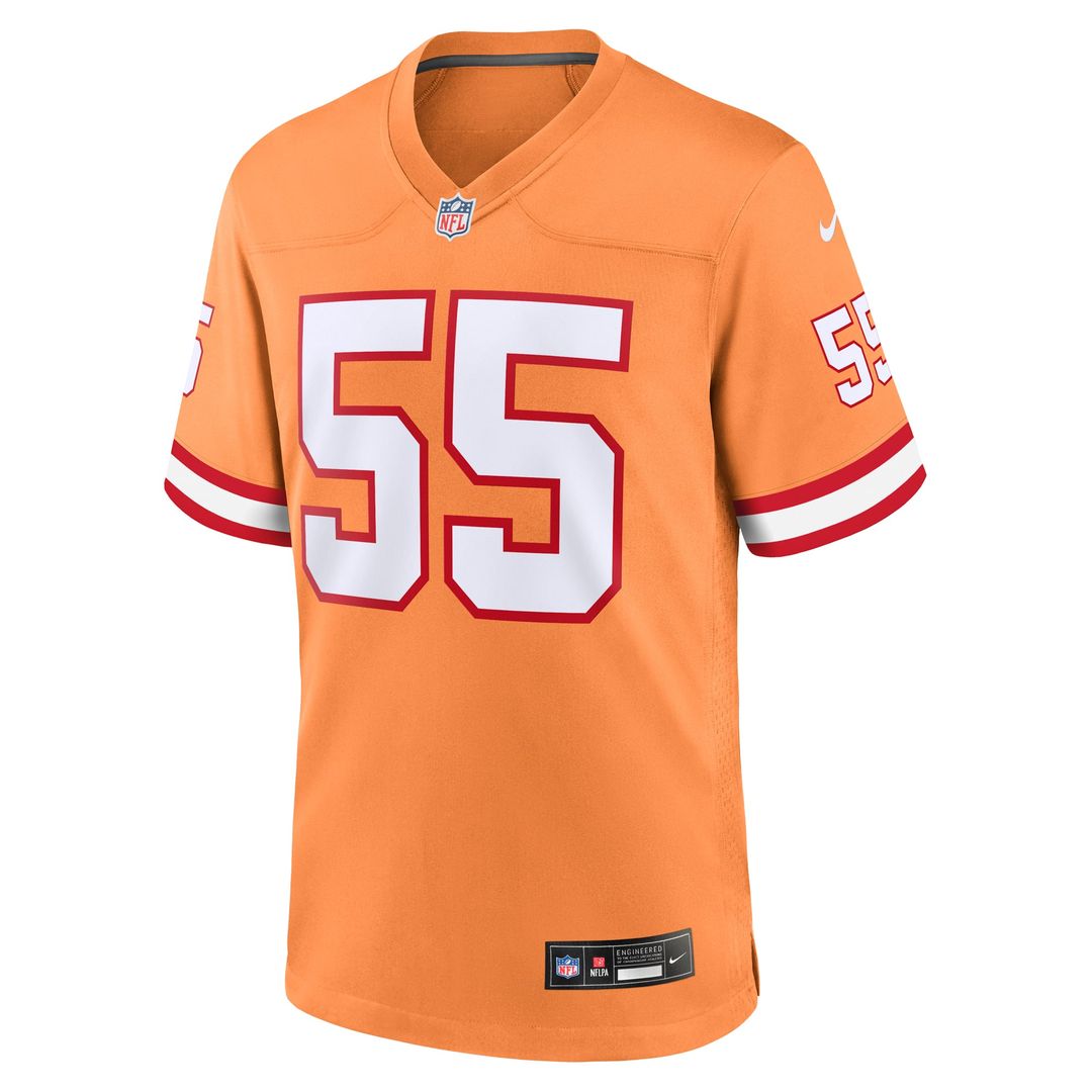 Derrick Brooks Tampa Bay Buccaneers Nike Orange Throwback Game Jersey