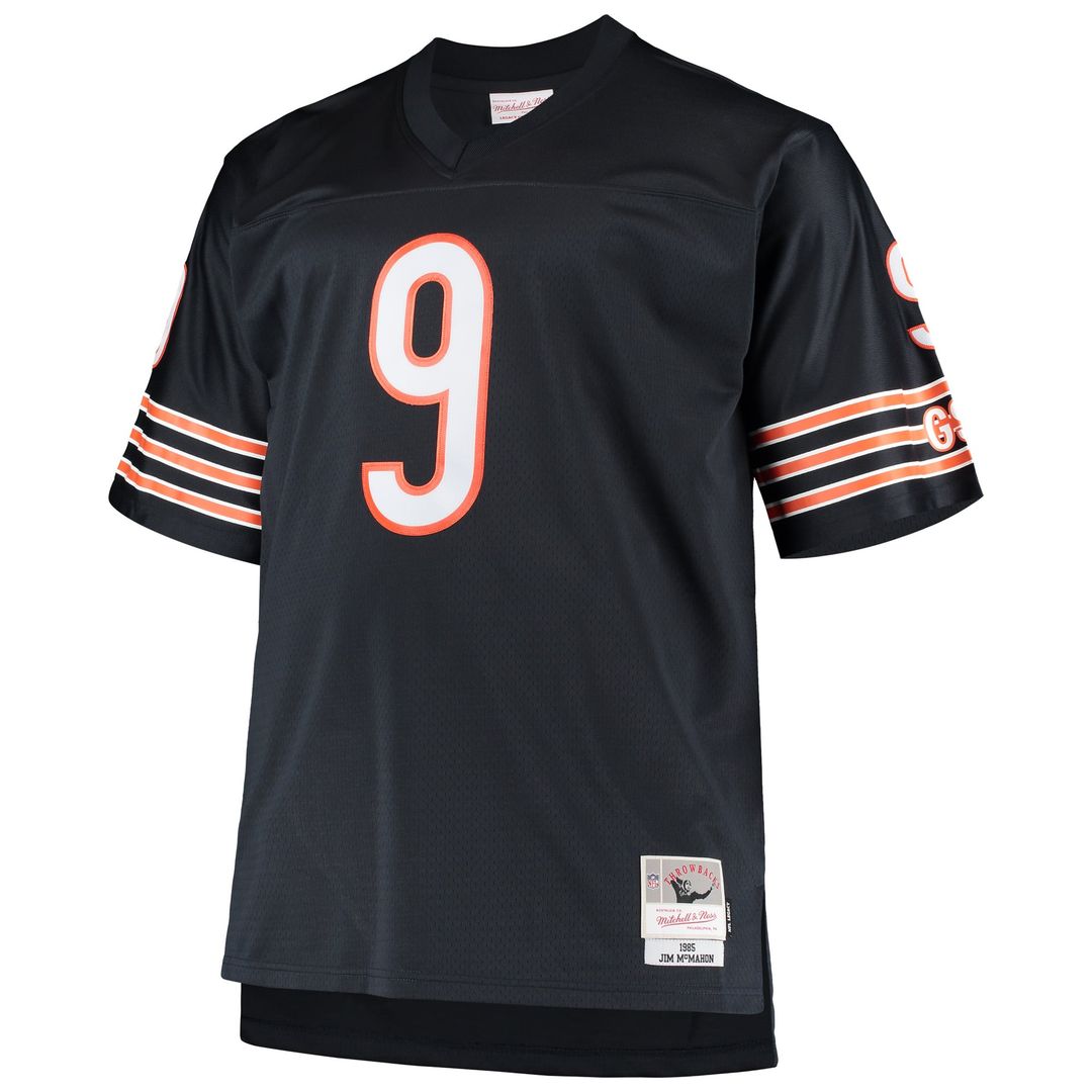 Jim McMahon Chicago Bears Mitchell & Ness Navy Big & Tall 1985 Retired Player Replica Jersey