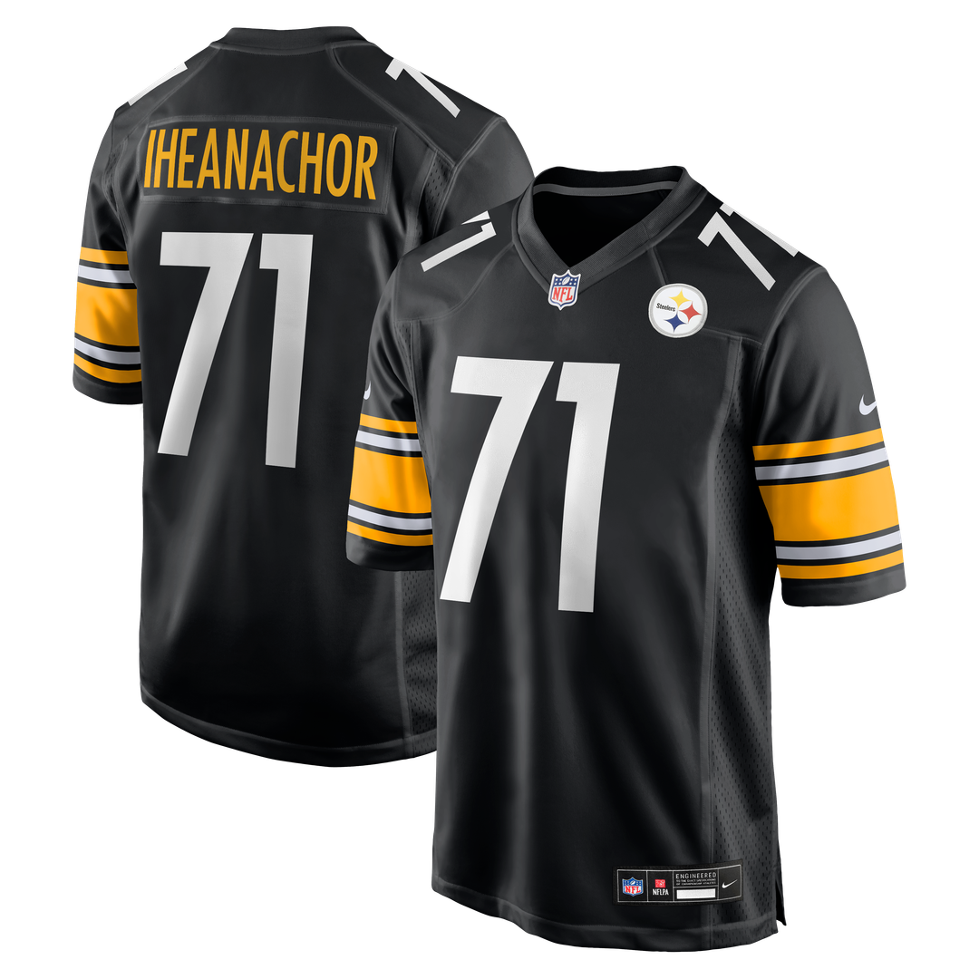 Max Iheanachor Pittsburgh Steelers Nike Black Team Game Jersey
