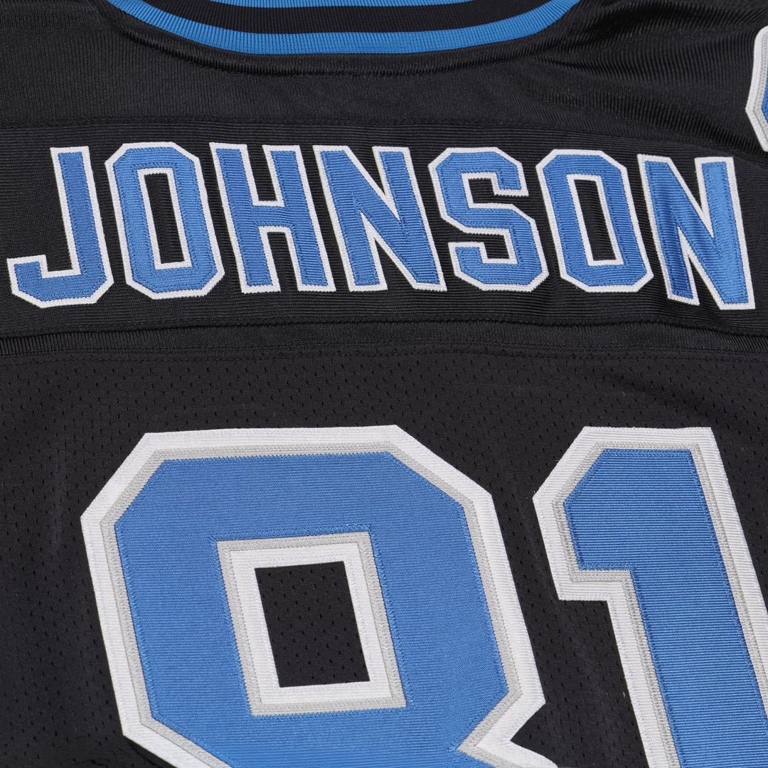 Calvin Johnson Detroit Lions Mitchell & Ness Black 2007 Authentic Throwback Jersey