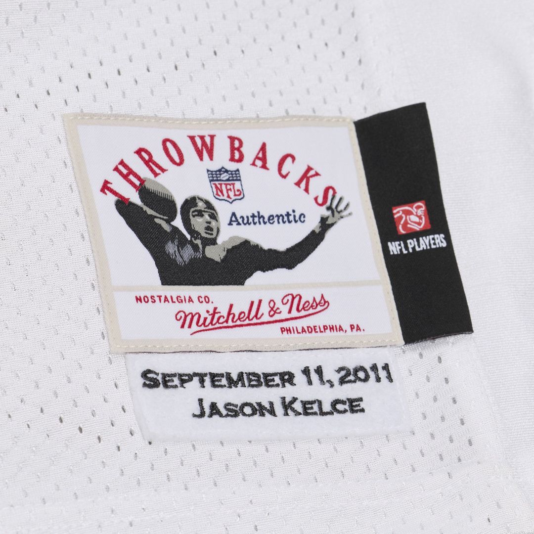 Jason Kelce Philadelphia Eagles Mitchell & Ness White 2011 Authentic Throwback Jersey