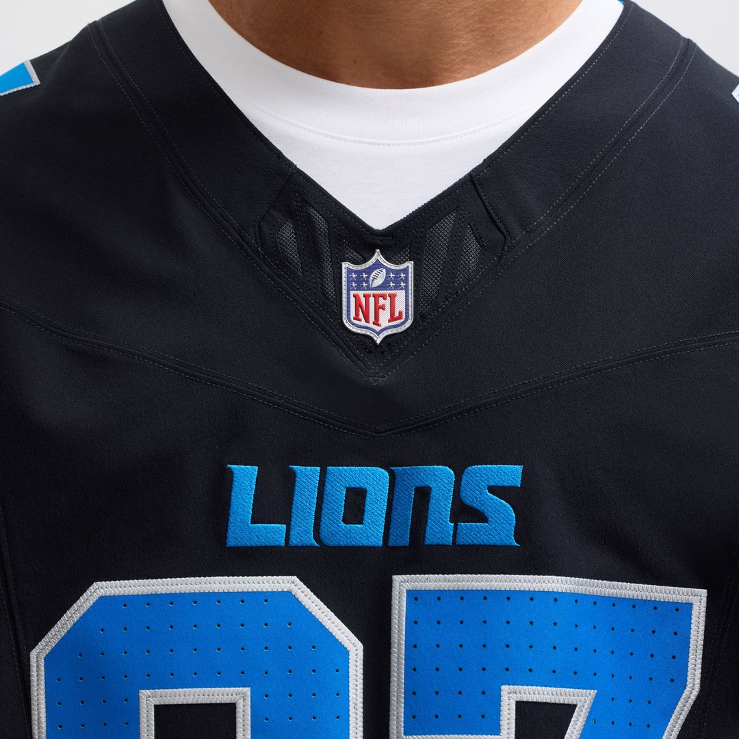 Aidan Hutchinson Detroit Lions Nike Black Alternate Vapor F.U.S.E. Elite Jersey