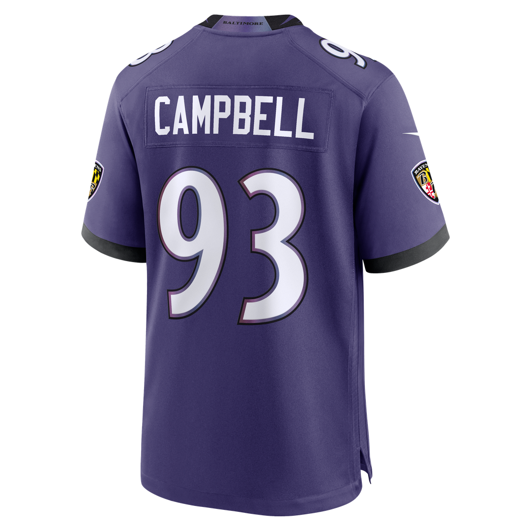 Calais Campbell Baltimore Ravens Nike Purple Team Game Jersey