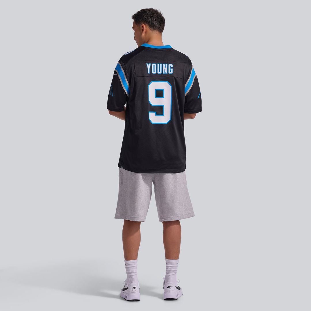 Bryce Young Carolina Panthers Nike Black Team Game Jersey