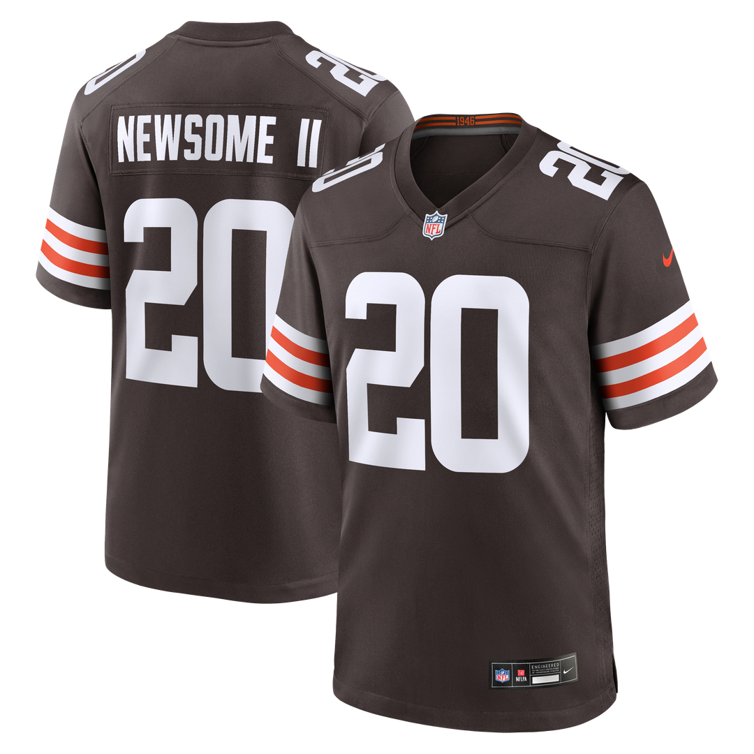 Greg Newsome II Cleveland Browns Nike Brown Game Jersey