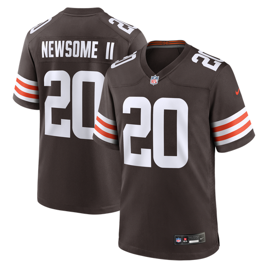 Greg Newsome II Cleveland Browns Nike Brown Game Jersey