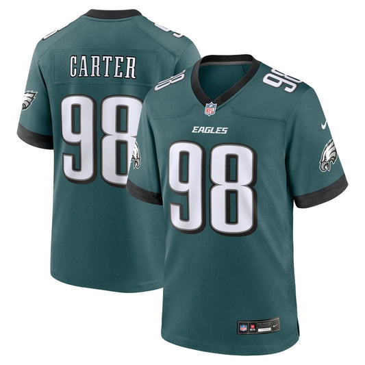 Jalen Carter Philadelphia Eagles Nike Midnight Green Team Game Jersey