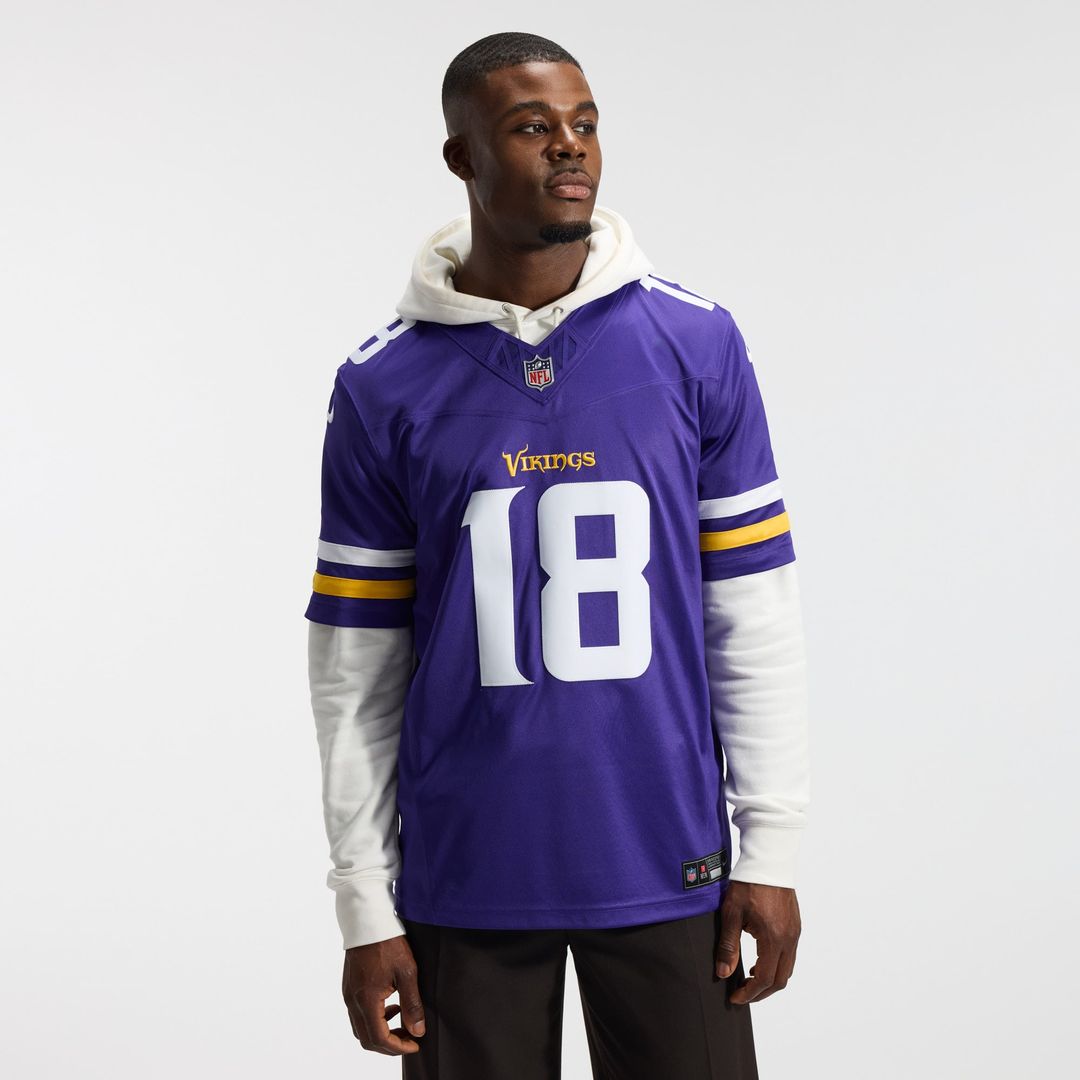 Justin Jefferson Minnesota Vikings Nike White Alternate Vapor F.U.S.E. Stitched Limited Jersey