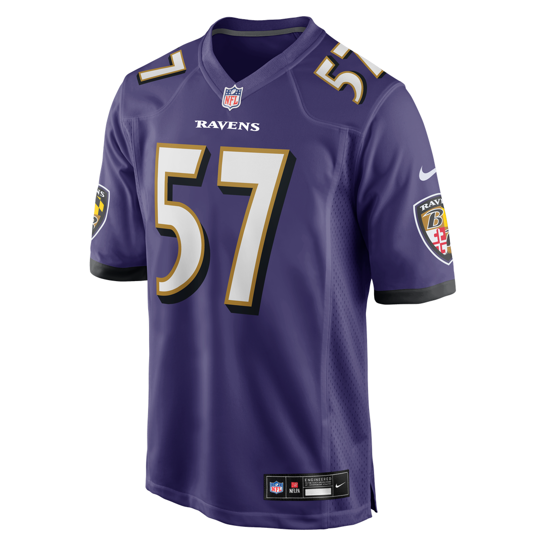 Bart Scott Baltimore Ravens Nike Purple Game Retired Player Jersey
