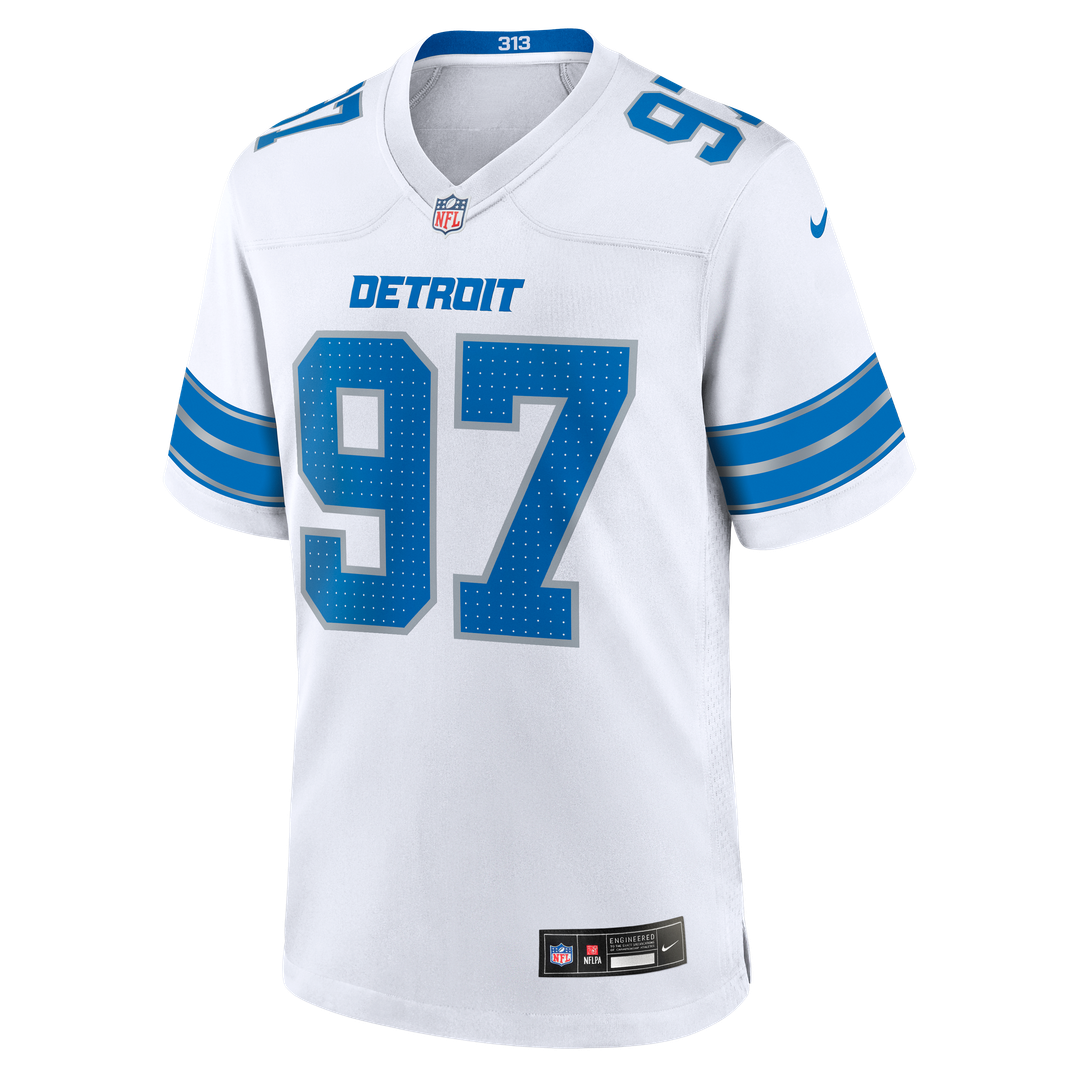 Aidan Hutchinson Detroit Lions Nike Blue Game Jersey