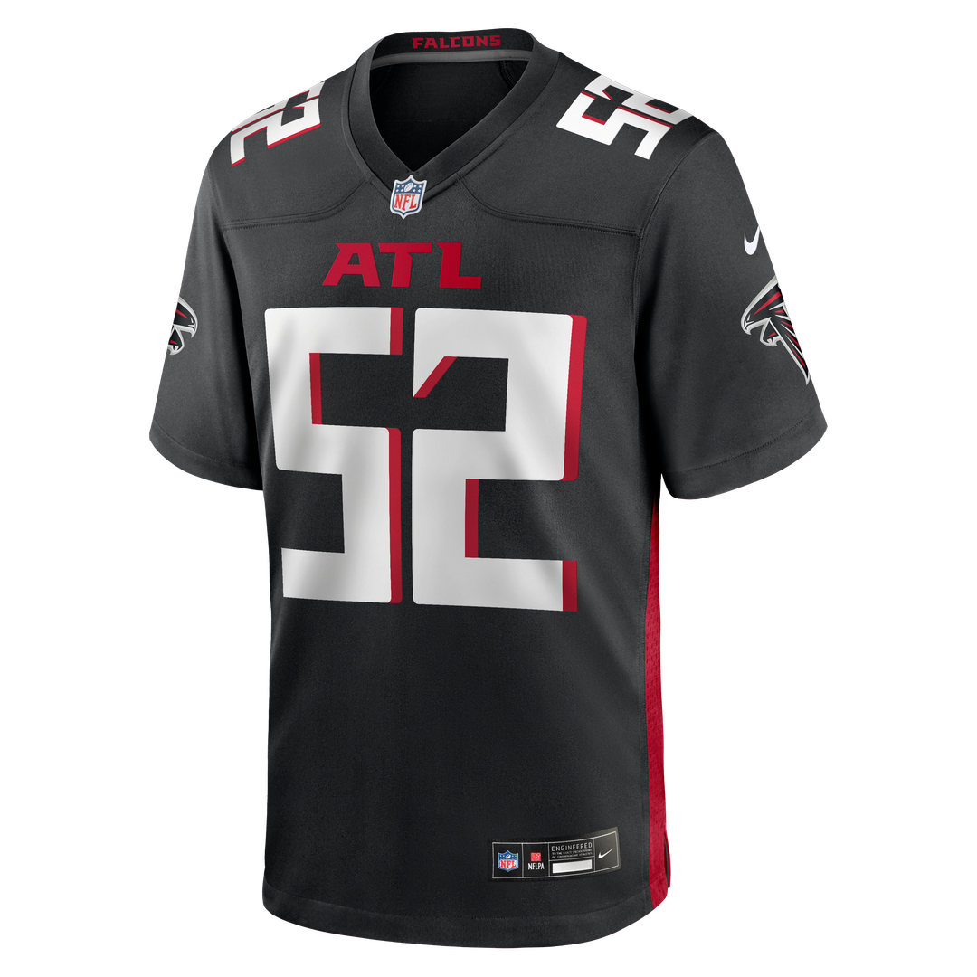 Jovaughn Gwyn Atlanta Falcons Nike Black Team Game Jersey