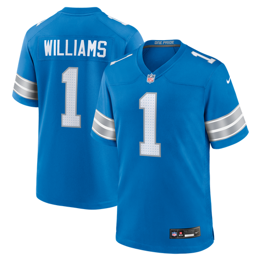 Jameson Williams Detroit Lions Nike Blue Game Player Jersey