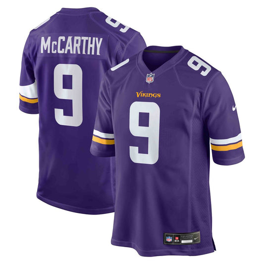 J.J. McCarthy Minnesota Vikings Nike Purple Player Game Jersey