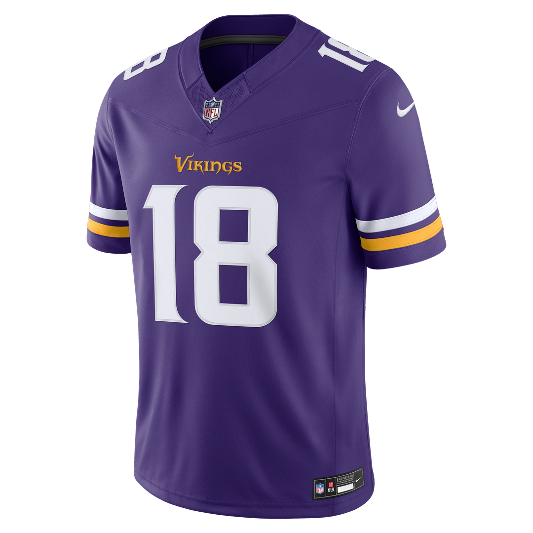 Justin Jefferson Minnesota Vikings Nike White Alternate Vapor F.U.S.E. Stitched Limited Jersey