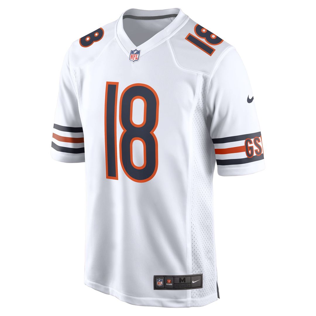 Caleb Williams Chicago Bears Nike White First Round Pick Player Game Jersey
