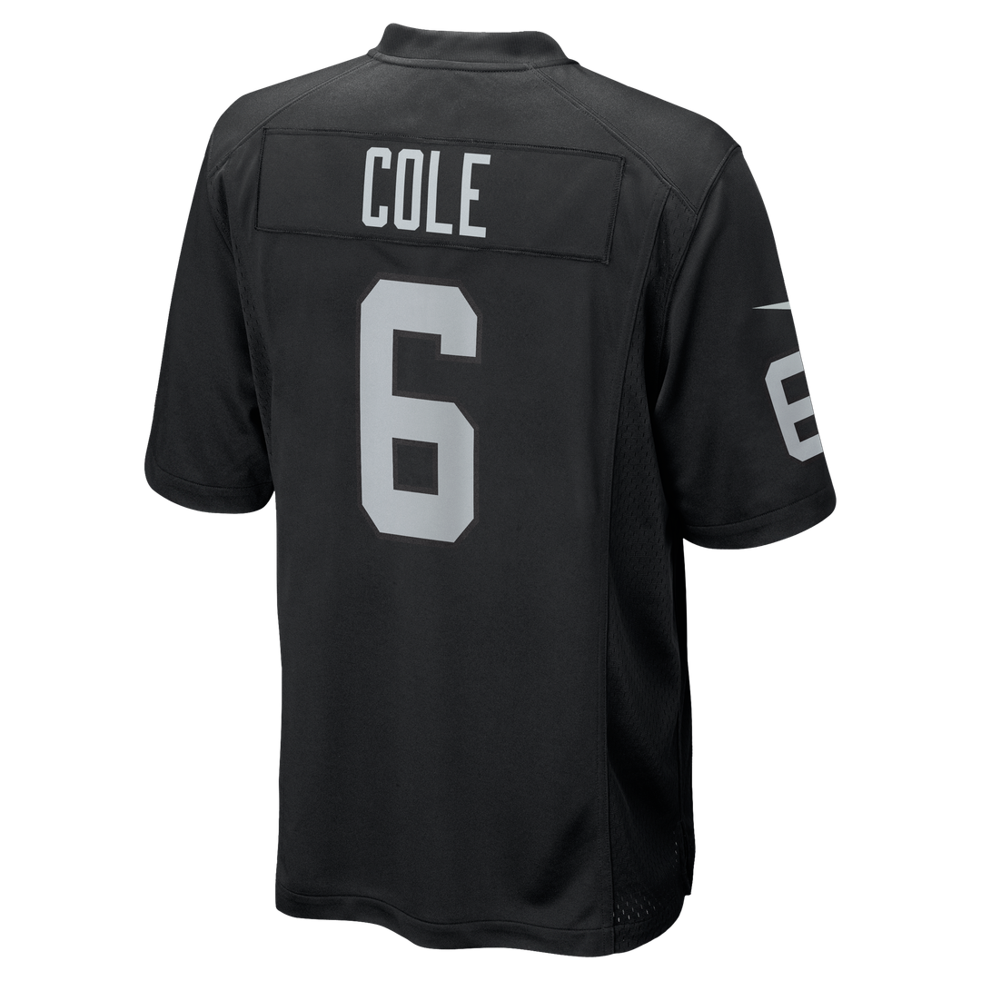 AJ Cole Las Vegas Raiders Nike Black Game Jersey