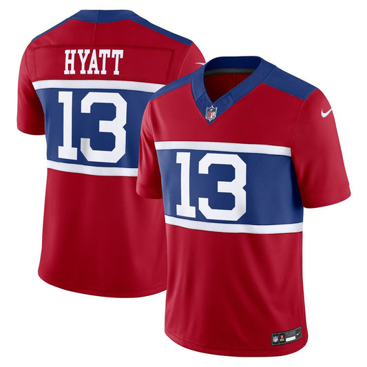 Jalin Hyatt New York Giants Nike Century Red Alternate Vapor F.U.S.E. Limited Jersey