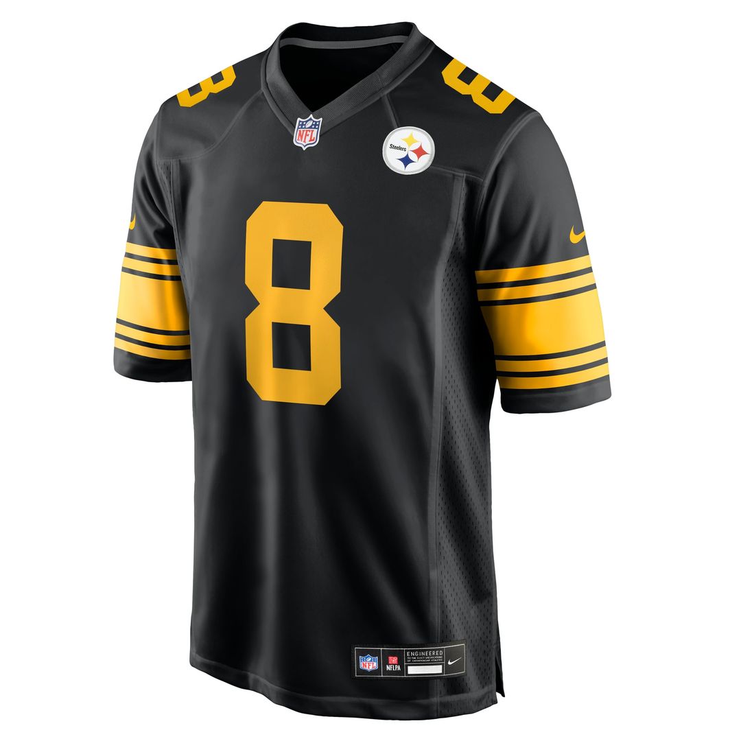 Aaron Rodgers Pittsburgh Steelers Nike Black Alternate Game Jersey