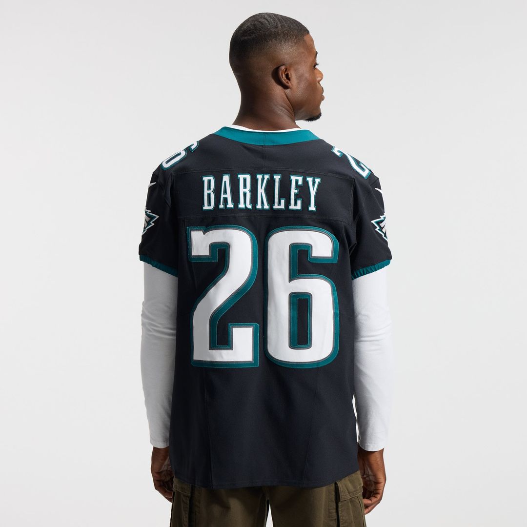 Saquon Barkley Philadelphia Eagles Nike Black Alternate Vapor F.U.S.E. Elite Jersey