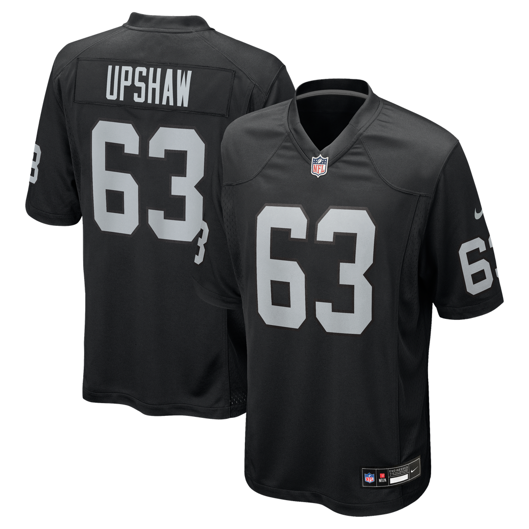 Gene Upshaw Las Vegas Raiders Nike Black Game Retired Player Jersey