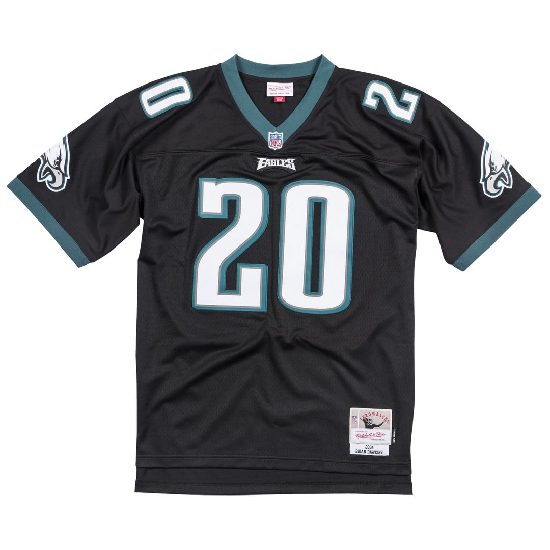 Brian Dawkins Philadelphia Eagles Mitchell & Ness Black Legacy Replica Jersey