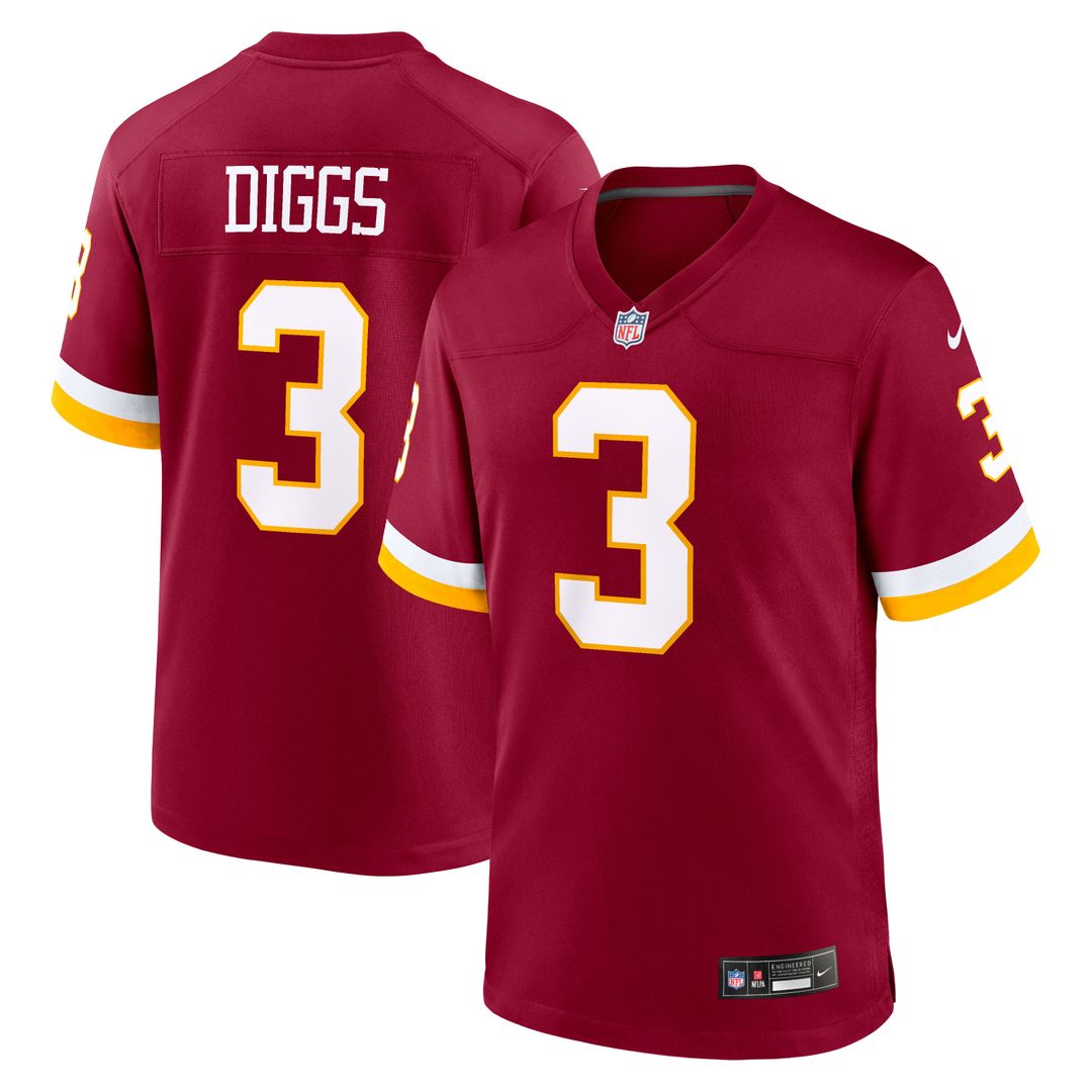 Stefon Diggs Washington Commanders Nike Burgundy Game Jersey