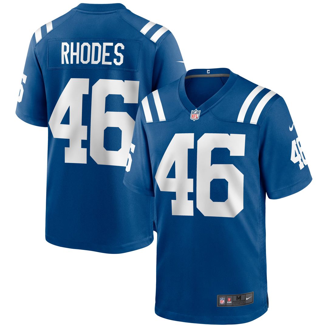 Luke Rhodes Indianapolis Colts Nike Royal Game Jersey