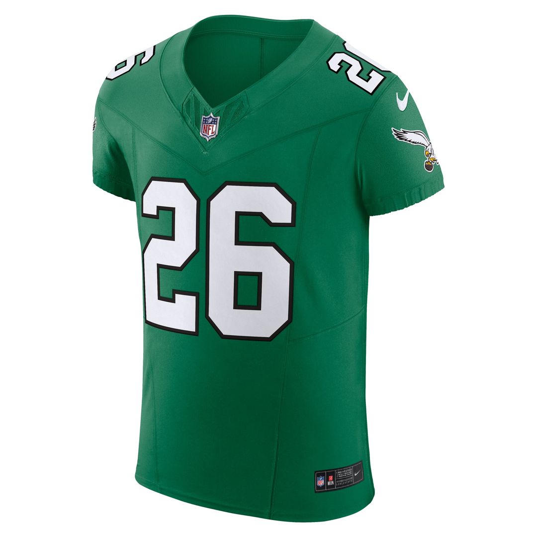 Saquon Barkley Philadelphia Eagles Nike Black Alternate Vapor F.U.S.E. Elite Jersey
