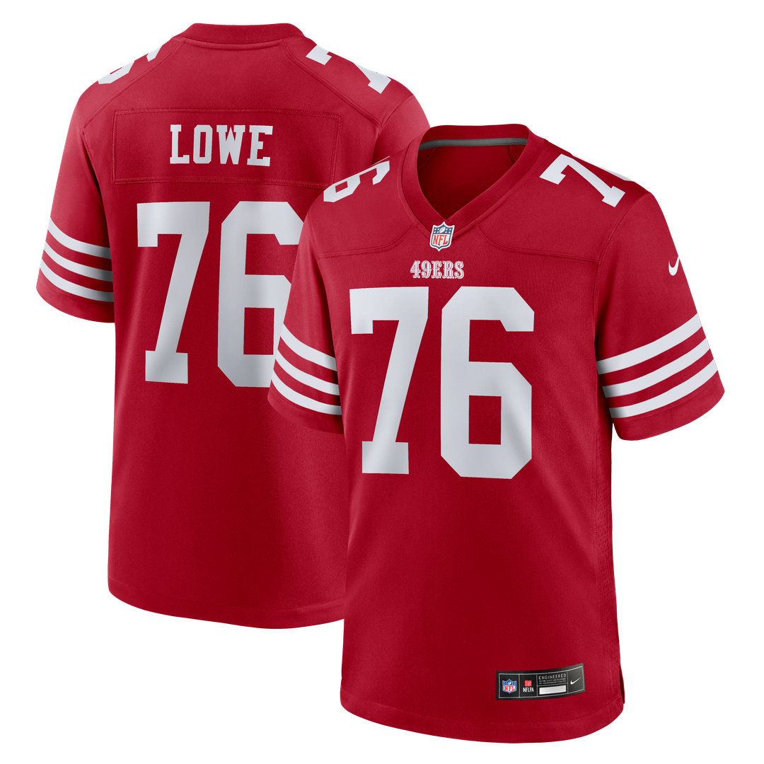 Vederian Lowe San Francisco 49ers Nike Scarlet Team Game Jersey