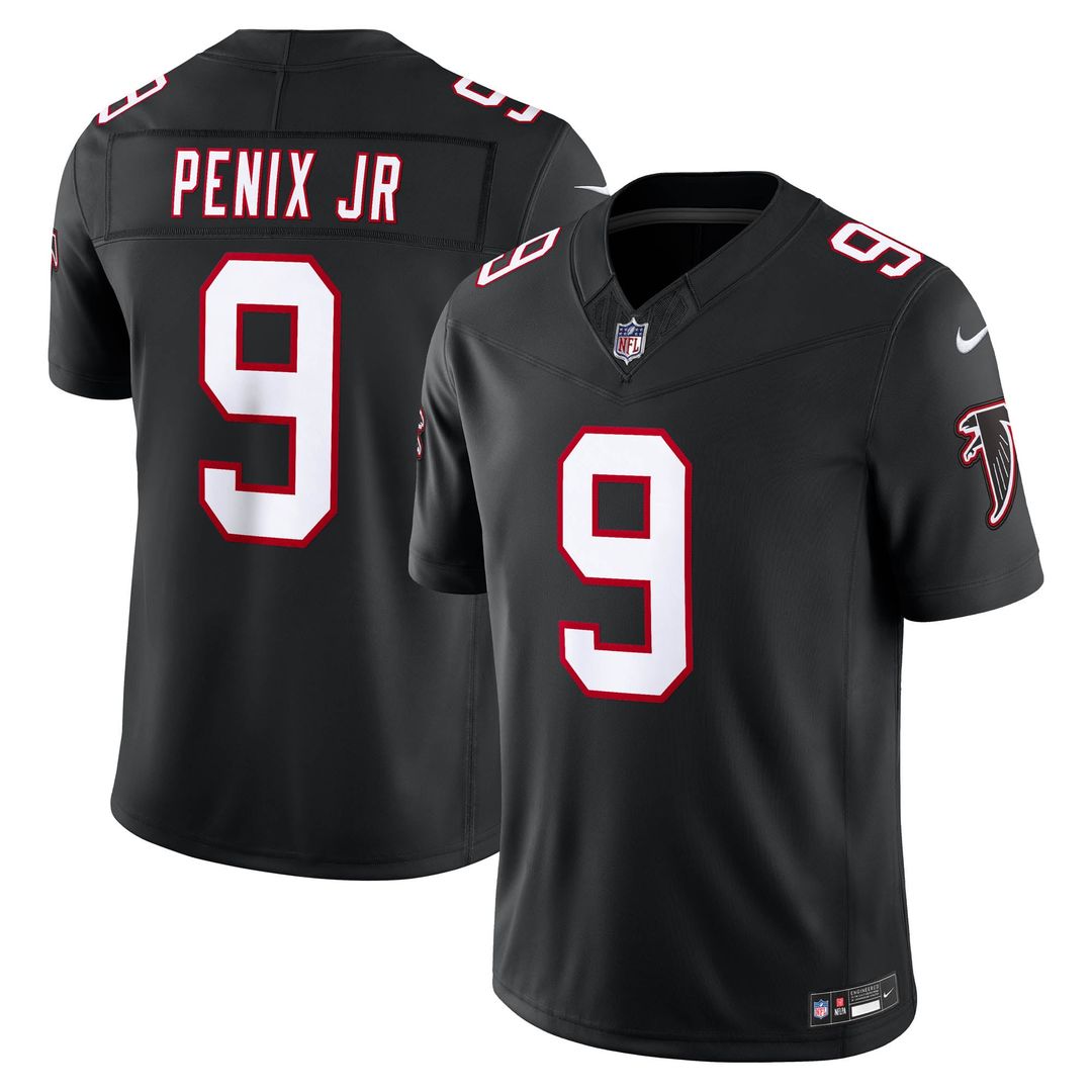 Michael Penix Jr. Atlanta Falcons Nike Red Team Vapor F.U.S.E. Stitched Limited Jersey