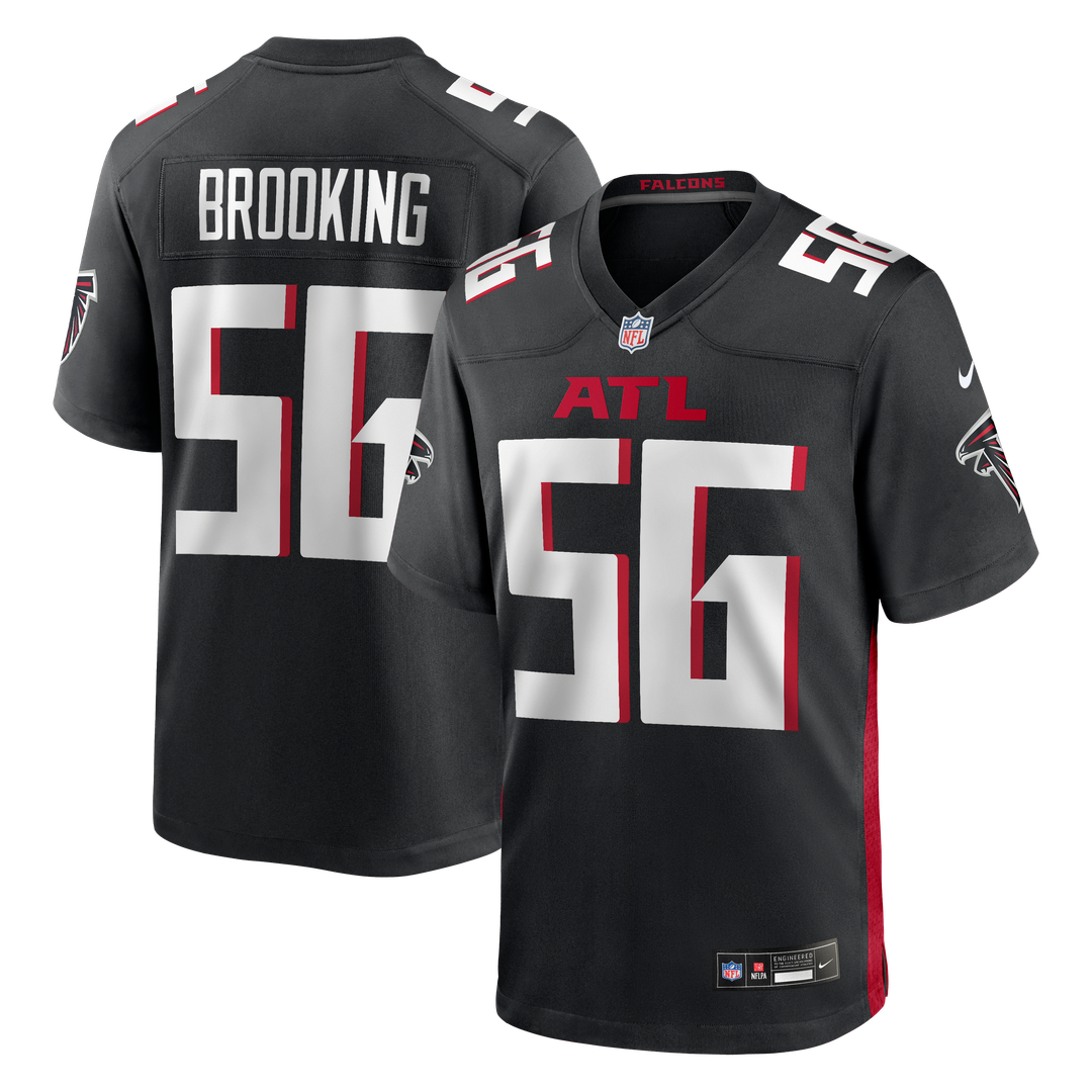 Keith Brooking Atlanta Falcons Nike Black Game Retired Player Jersey