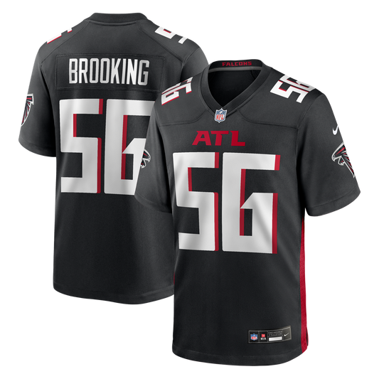 Keith Brooking Atlanta Falcons Nike Black Game Retired Player Jersey