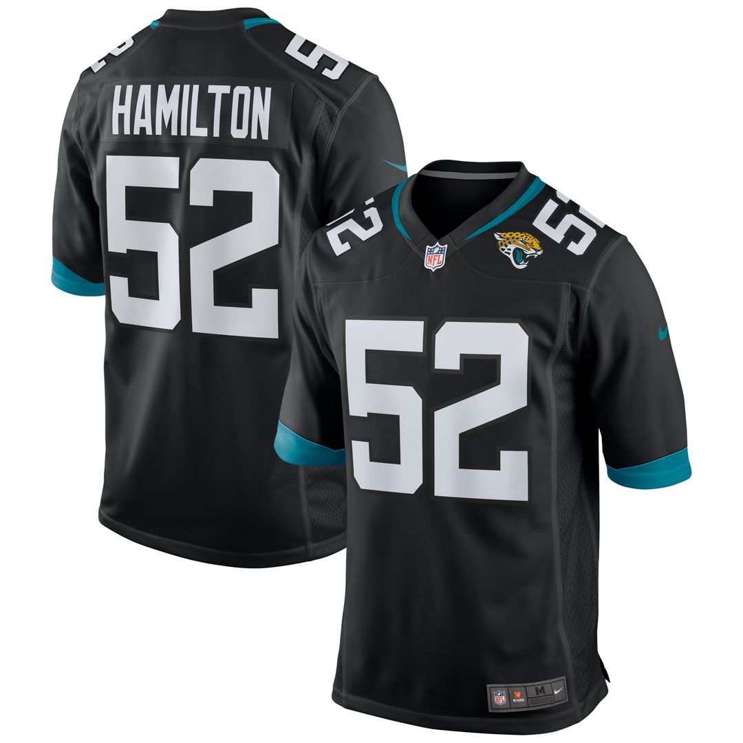 DaVon Hamilton Jacksonville Jaguars Nike Black Game Jersey