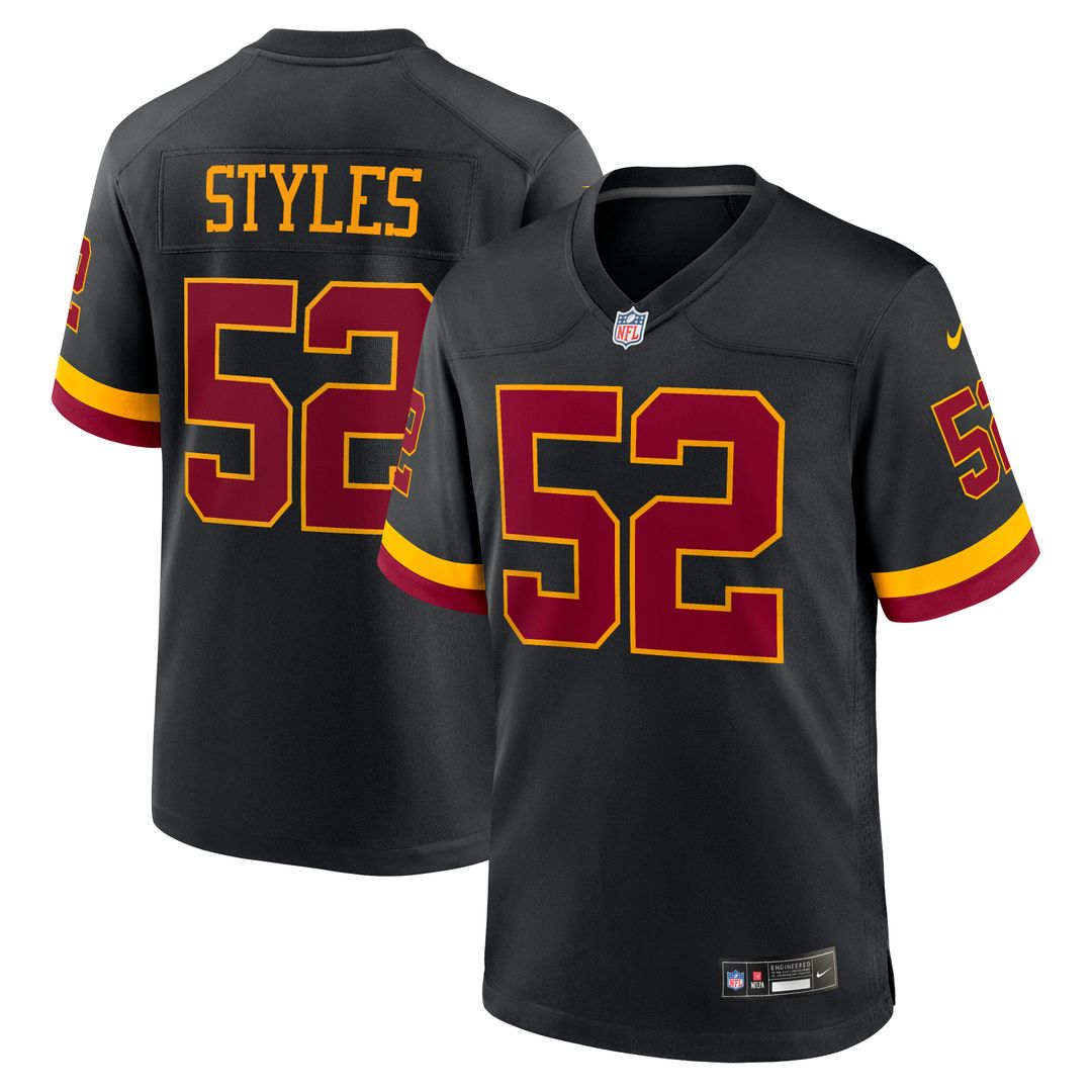 Sonny Styles Washington Commanders Nike Black Game Player Jersey