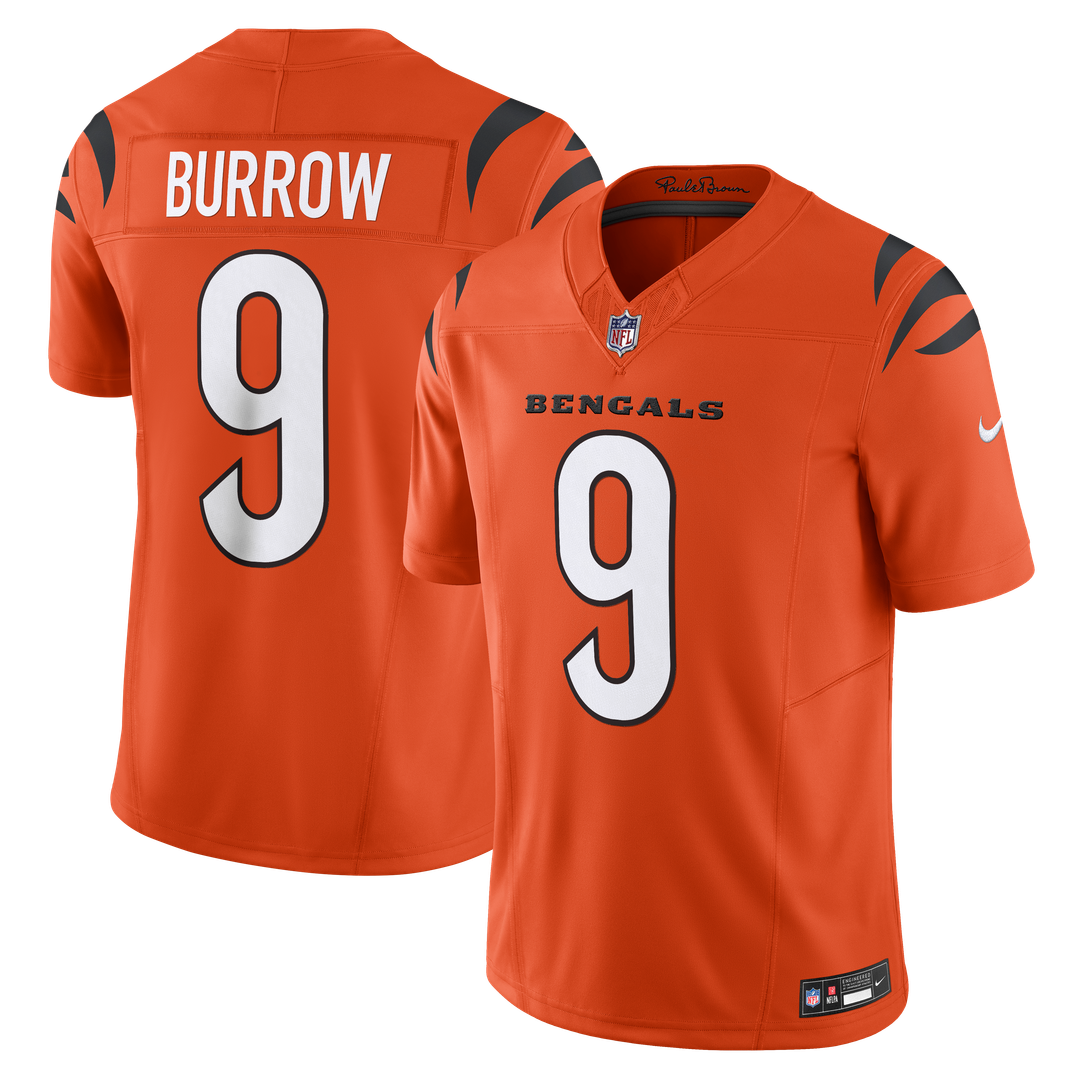 Joe Burrow Cincinnati Bengals Nike Orange Vapor F.U.S.E. Limited Jersey