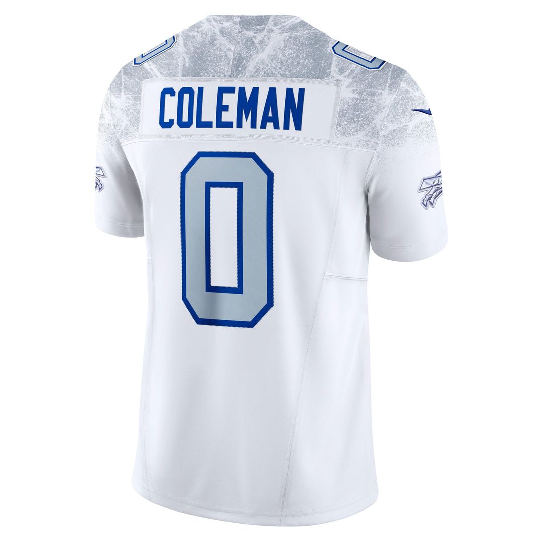 Keon Coleman Buffalo Bills Nike White Rivalries Collection Stitched Limited Jersey