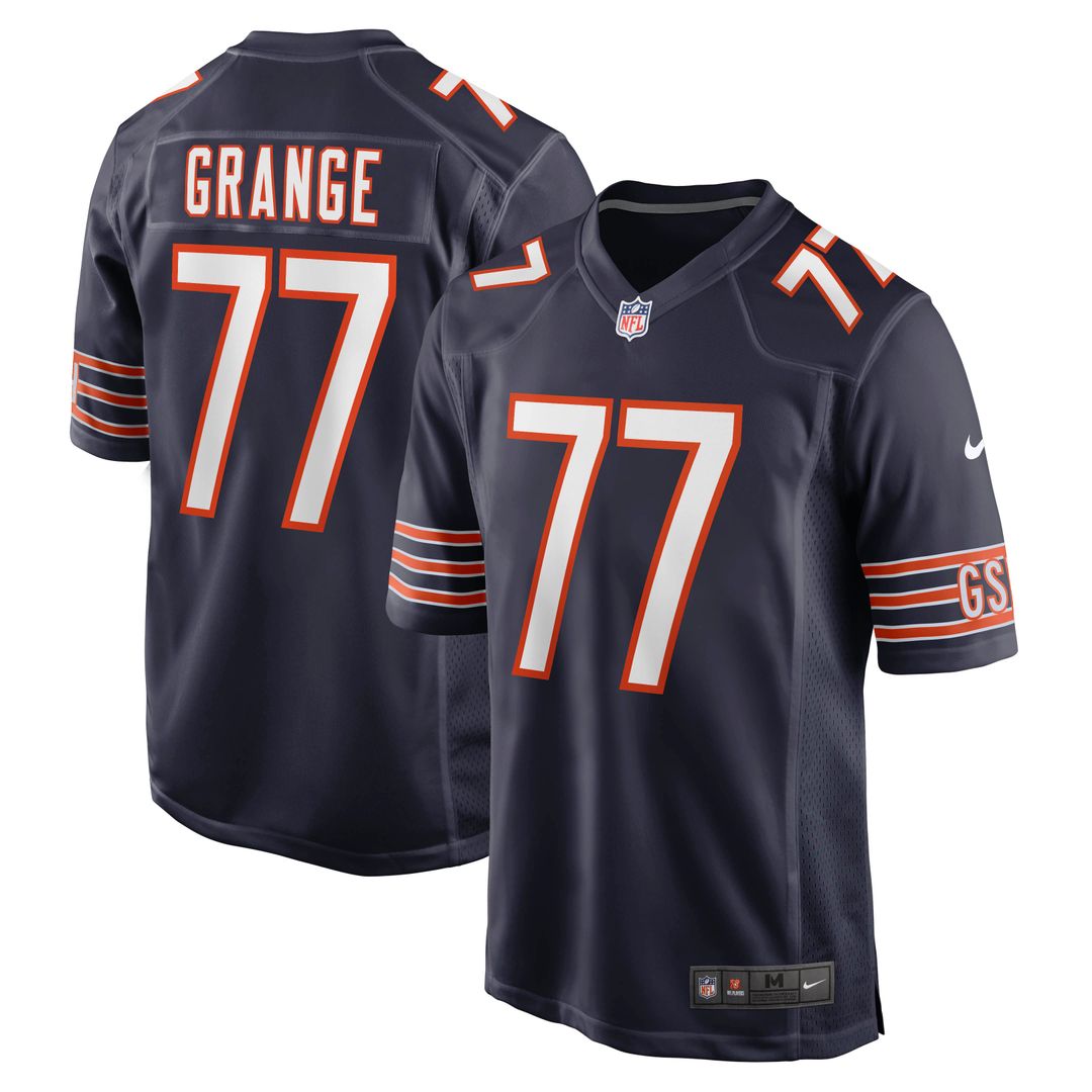 Red Grange Chicago Bears Nike Navy Retired Player Jersey
