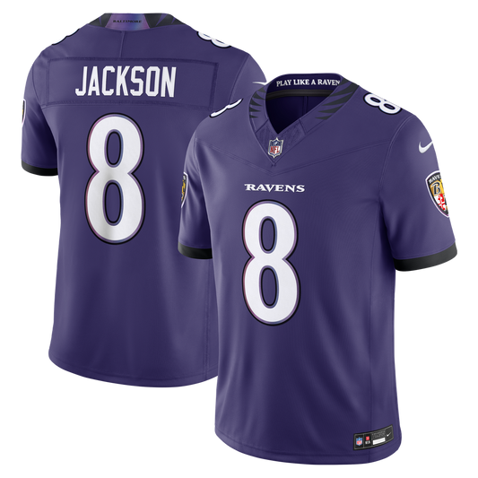 Lamar Jackson Baltimore Ravens Nike Purple Team Vapor F.U.S.E. Stitched Limited Jersey