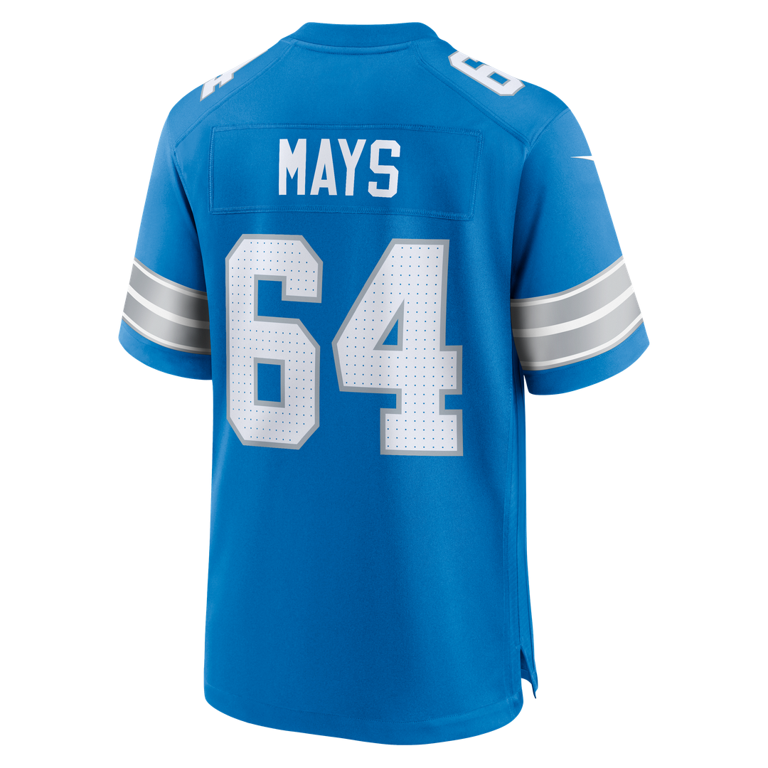 Cade Mays Detroit Lions Nike Blue Team Game Jersey