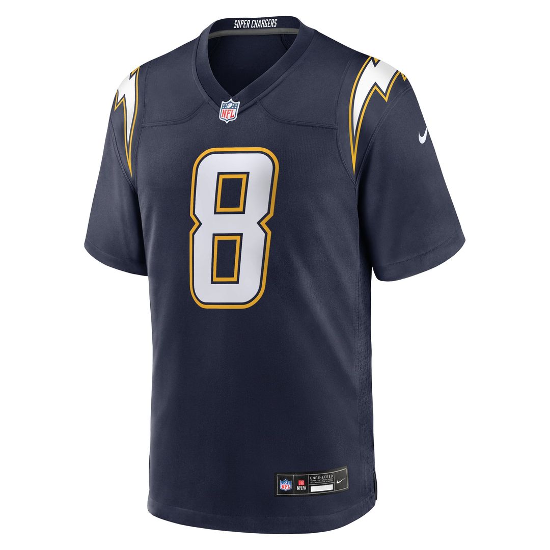 Omarion Hampton Los Angeles Chargers Nike Powder Blue Game Player Jersey