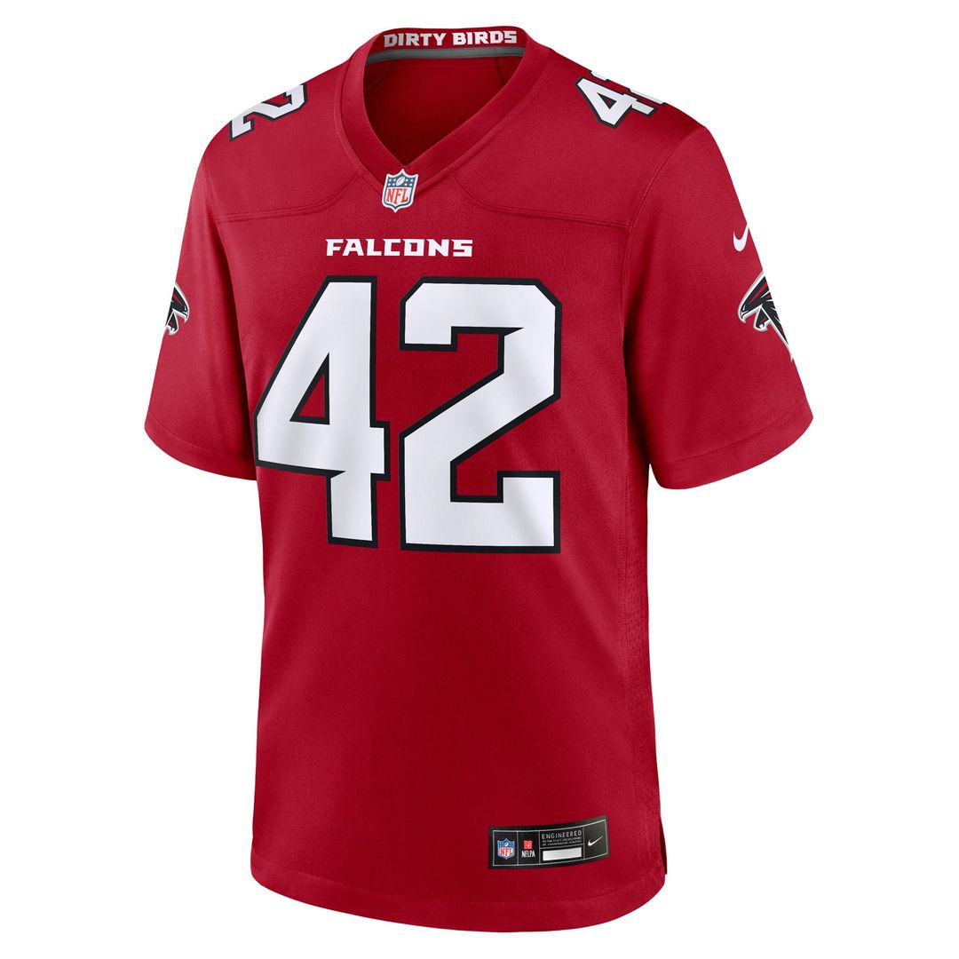 Josh Woods Atlanta Falcons Nike Red Team Game Jersey